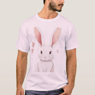 Manar Basic-ShirtCartoon Rabbits: Adsible carto T Shirt