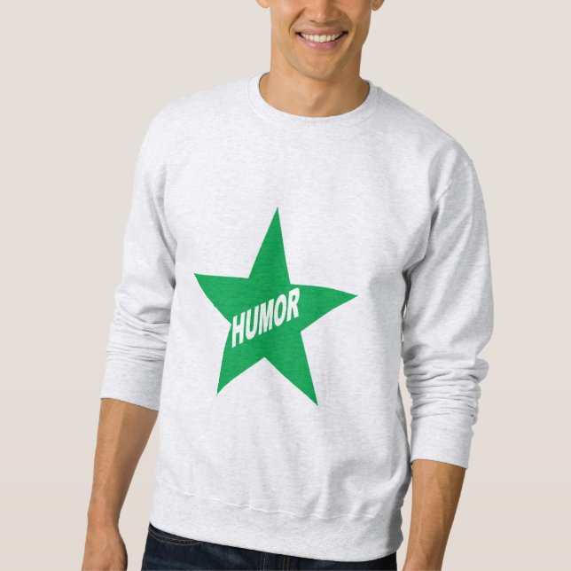 Manar Basic Sweatshirt ash HUMOR STAR (Framsida)