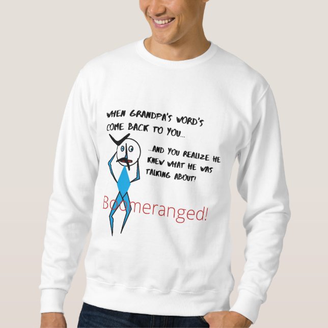Manar Basic Sweatshirt Boomeranged (Framsida)