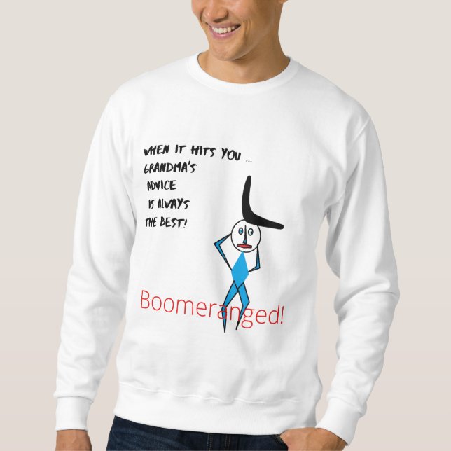 Manar Basic Sweatshirt Boomeranged (Framsida)
