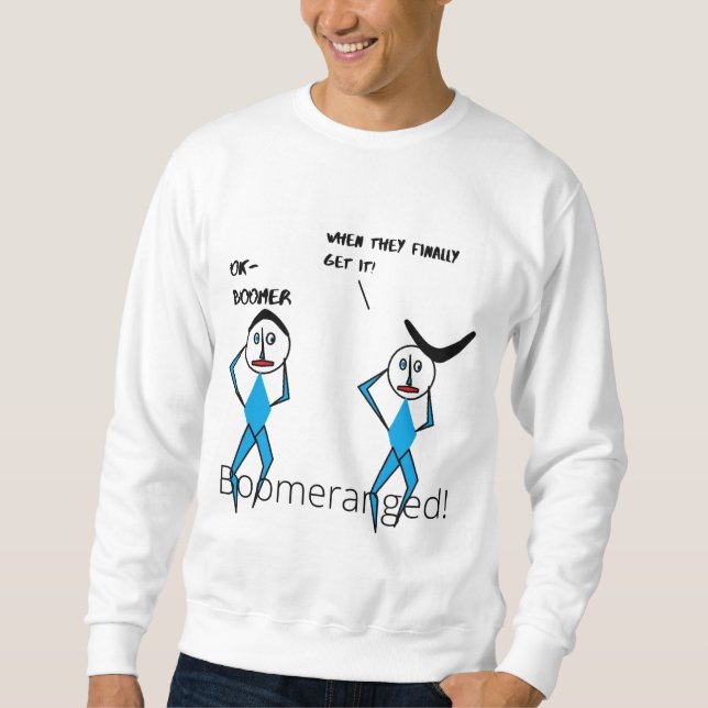 Manar Basic Sweatshirt Boomeranged (Framsida)