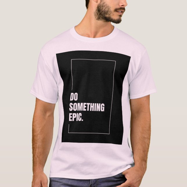 Manar Basic T-Shirt epigraph för ett påstående (Framsida)