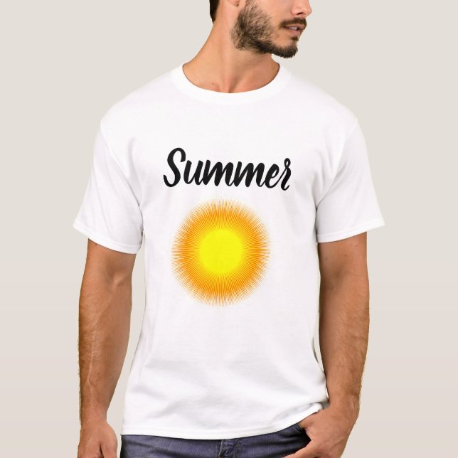 Manar Basic T-Shirt helgdag sommar (Framsida)