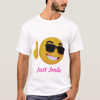 Manar Basic T-Shirt med leende Emoji