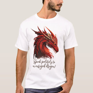 Manar Basic T-Shirt Speak Poetly Enraged Dragon
