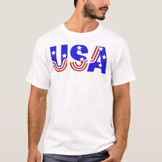 Manar Basic Tee - USA i Stars & Rand