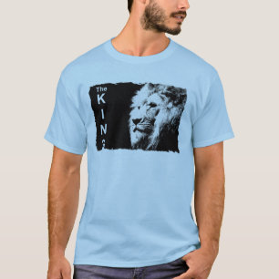 Manar Basic TShirts Pop Art Lejon Ansikte Light Bl