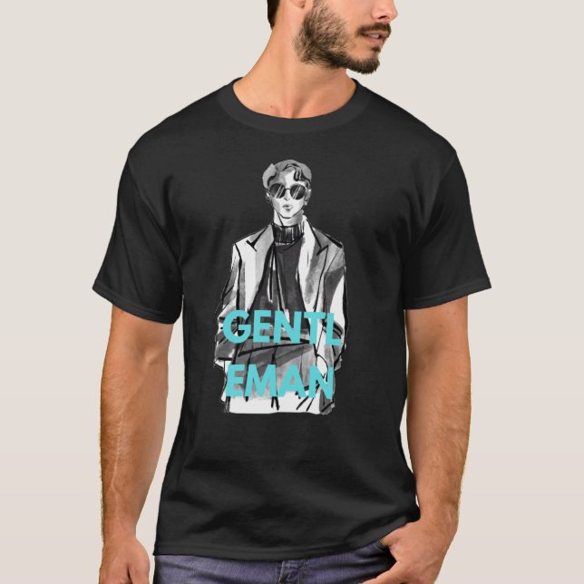 manar basisk-shirt bekväm avslappnad och lös f t shirt (Framsida)
