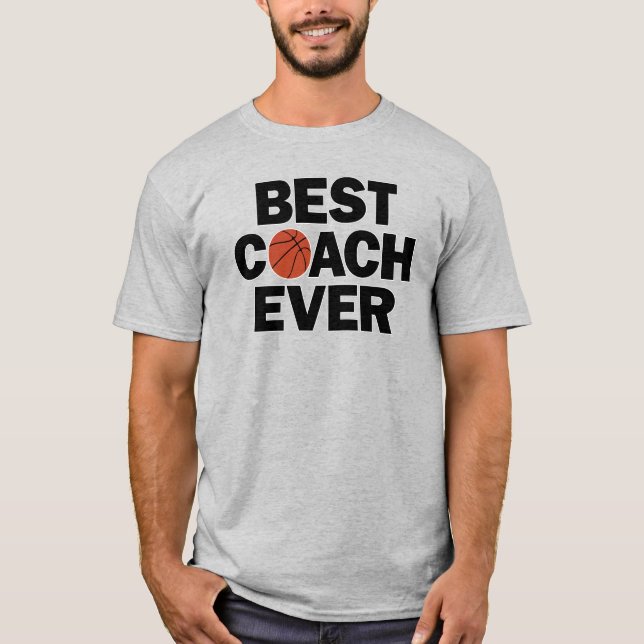 Manar Basketball Best Coach nånsin Coachs T Shirt (Framsida)