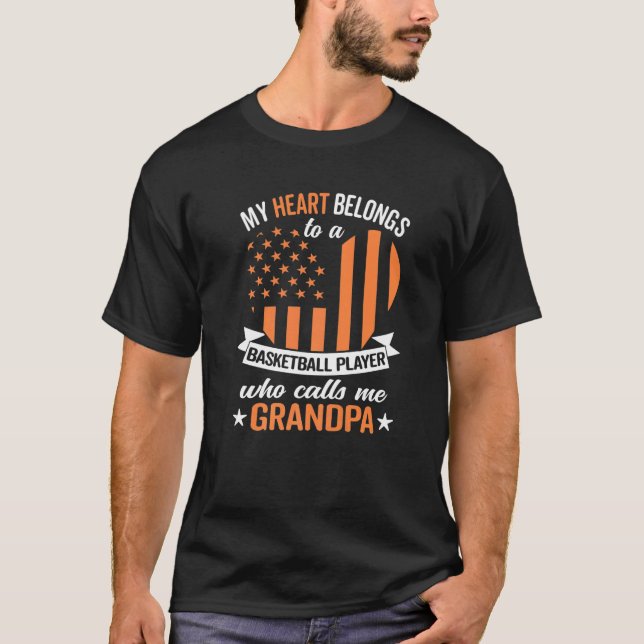 Manar Basketball Grandpa T Shirt (Framsida)