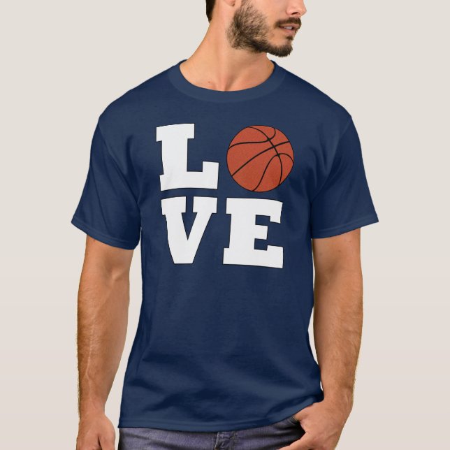 Manar Basketball KÄRLEK Player eller Coach T-shirt (Framsida)