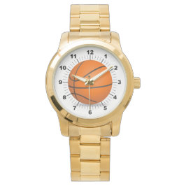 Manar Basketball Oversized Guld Bracelet Watch Armbandsur