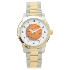 Manar Basketball Oversized Two-Tone Bracelet Watch Armbandsur