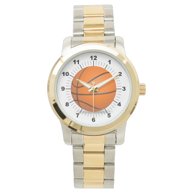 Manar Basketball Oversized Two-Tone Bracelet Watch Armbandsur (Framsida)