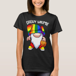 Manar Basketball pappa Gnome Lgbt Q Gay pride Rain T Shirt