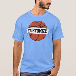 Manar Basketball Player eller Coach Anpassningsbar T Shirt