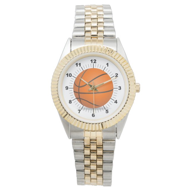 Manar Basketball Two-Tone Bracelet Watch Armbandsur (Framsida)