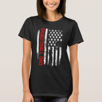 Manar Basketball US American Flagga for Patriotic  T Shirt