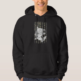 Manar Bass Fishing American Flagga Camo Patriotic Hoodie