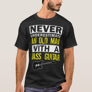 Manar Bass Player Musician Gift Far Grandfather T Shirt