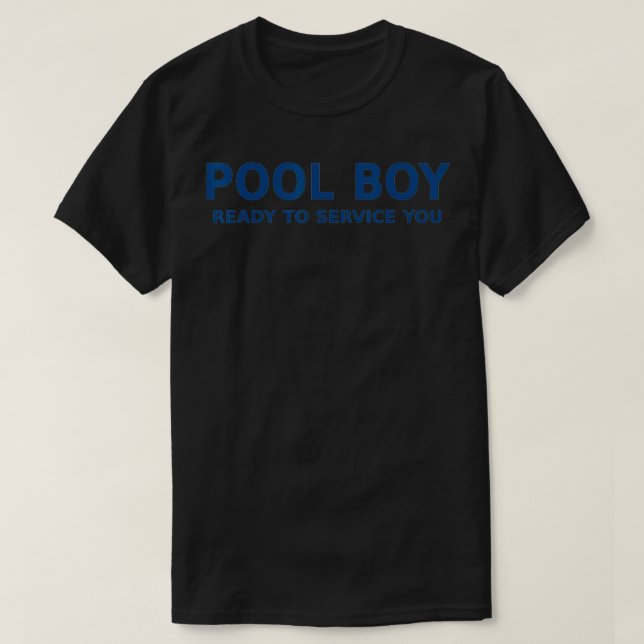 Manar Bassäng Boy Redo till tjänst T Shirt (Design framsida)