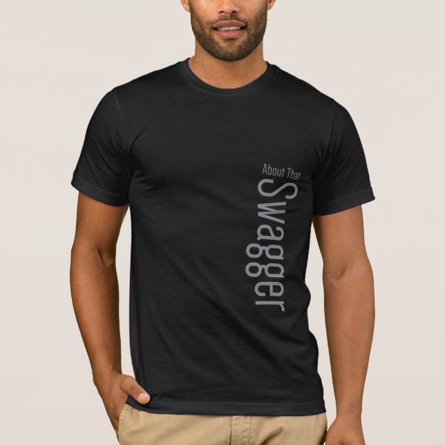 Manar bassvart t-shirt (Framsida)