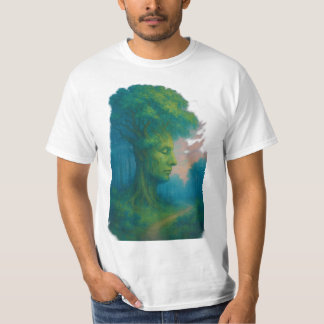 Manar bast-shirt Träd of Tranquilitet T Shirt