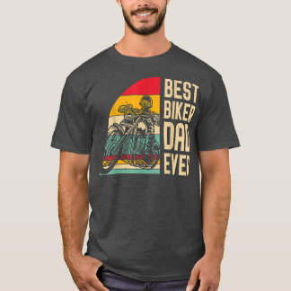 Manar bästa Biker Pappa Alltid funny Fars dag-moto T Shirt