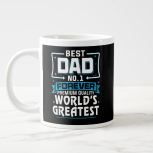 Manar Bästa Far Pappa Världsmästare nr 1 Jumbo Mugg