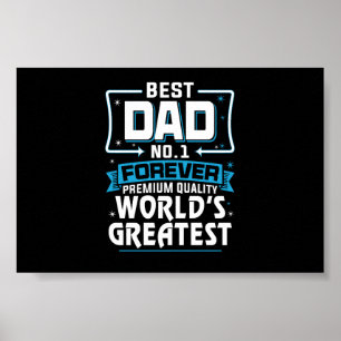 Manar Bästa Far Pappa Världsmästare nr 1 Poster