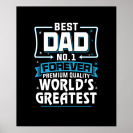 Manar Bästa Far Pappa Världsmästare nr 1 Poster