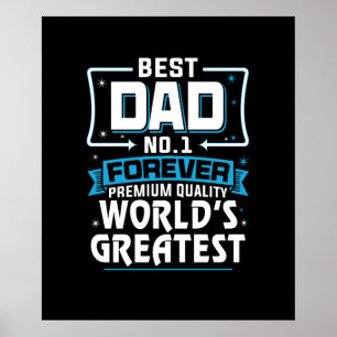 Manar Bästa Far Pappa Världsmästare nr 1 Poster