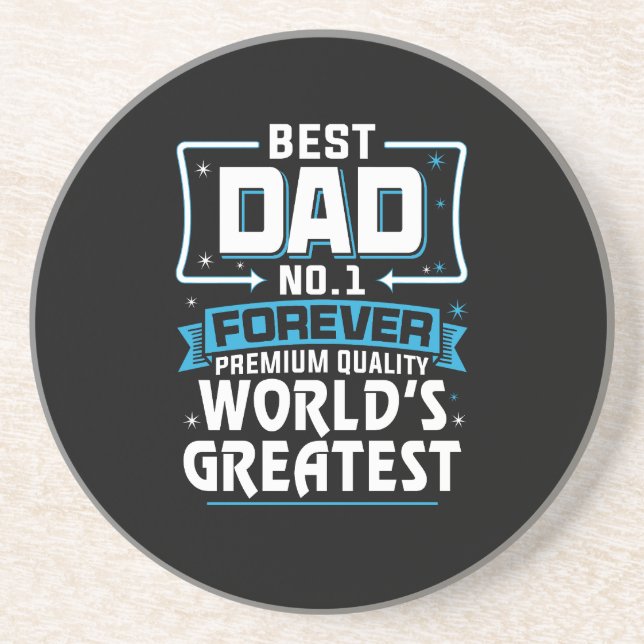Manar Bästa Far Pappa Världsmästare nr 1 Underlägg (Framsidan)