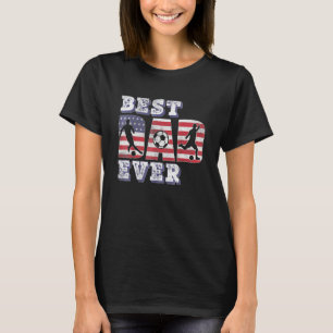 Manar bästa fotbollsspelare Pappa någonsin amerika T Shirt