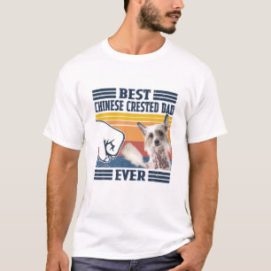Manar bästa kinesiska bebyggda Hund Pappa Alltid R T Shirt