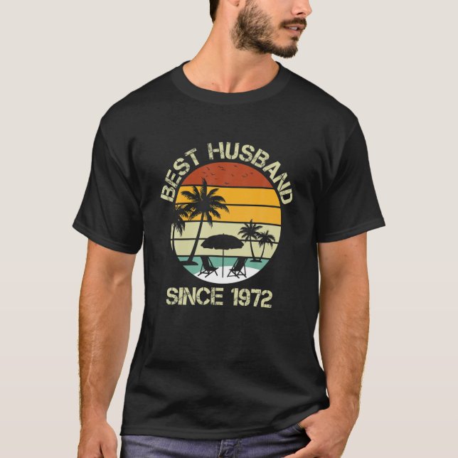 Manar bästa Make sedan 1972 50:e Bröllop-annivers T Shirt (Framsida)
