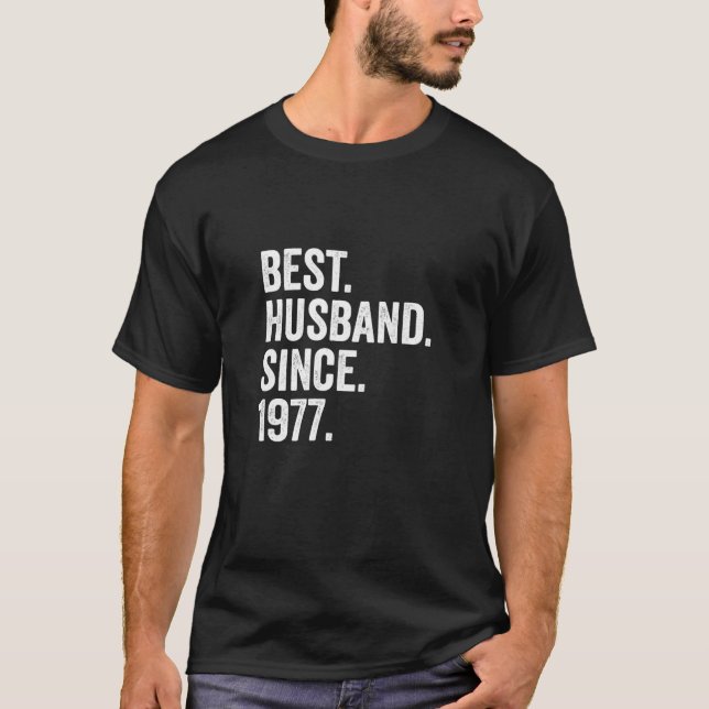 Manar bästa Make sedan 1977 | 44:e Bröllop Annive T Shirt (Framsida)