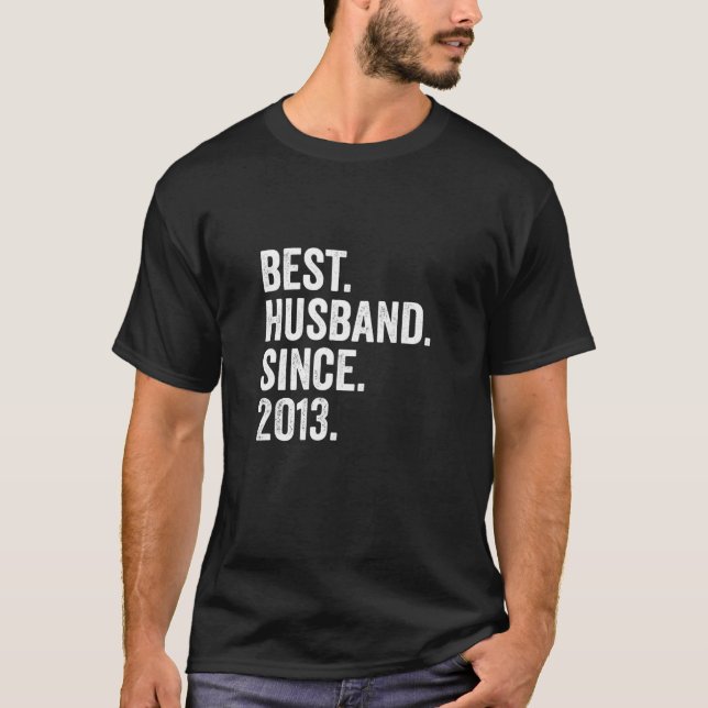 Manar Bästa Make sedan 2013 | 8:e Bröllop Anniver T Shirt (Framsida)