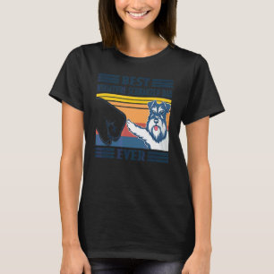 Manar bästa minister Schnauzer Pappa All Hund Fath T Shirt