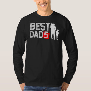 Manar bästa Pappa 5 eller bästa Pappa av fem barn T Shirt