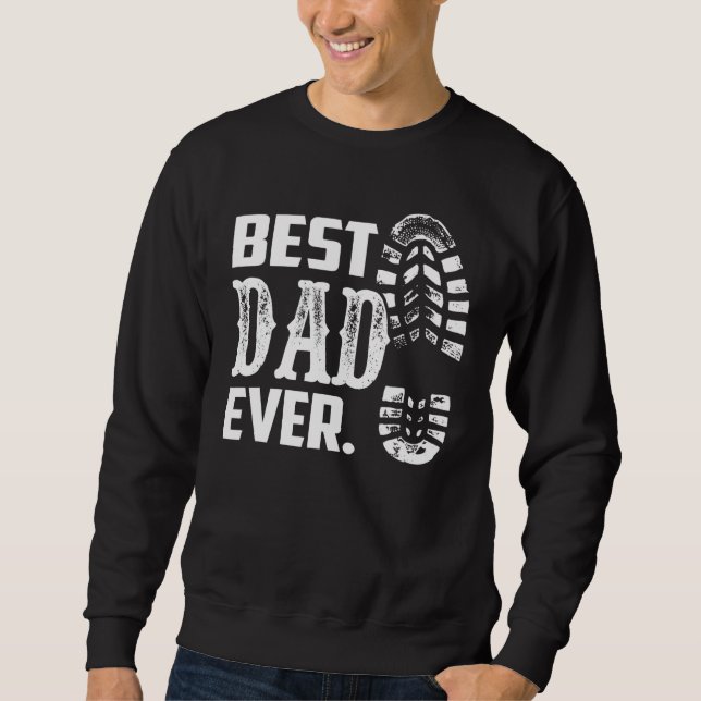 Manar bästa Pappa någonsin Fars dag Pappa från döt Lång Ärmad Tröja (Framsida)