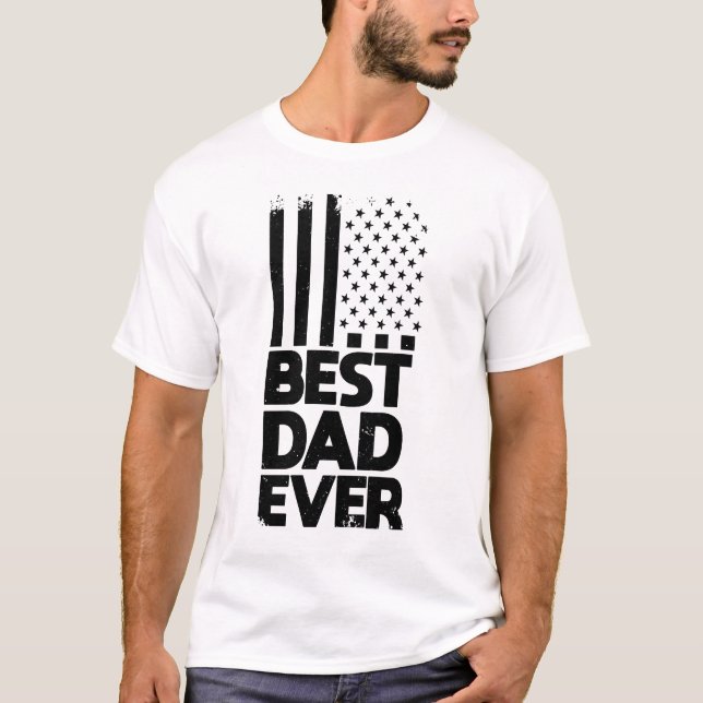 Manar Bästa Pappa någonsin Förenta staterna Fars d T Shirt (Framsida)