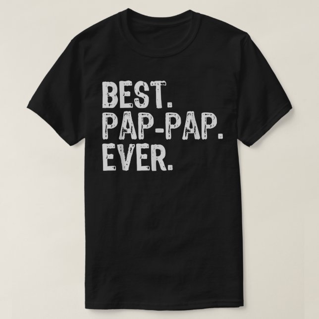Manar bästa PapPapPapAll Fars dag-presentkort PapP T Shirt (Design framsida)