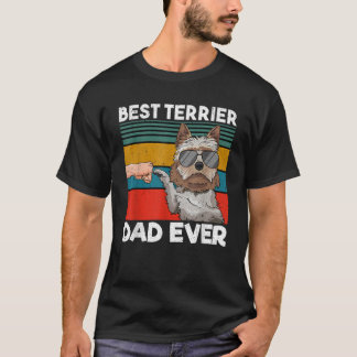 Manar bästa terrier Pappa någonsin Hund-utfall T Shirt