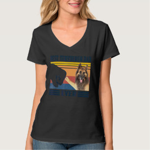 Manar Bästa Tervueren Pappa Alltid Hund Fars dag T Shirt