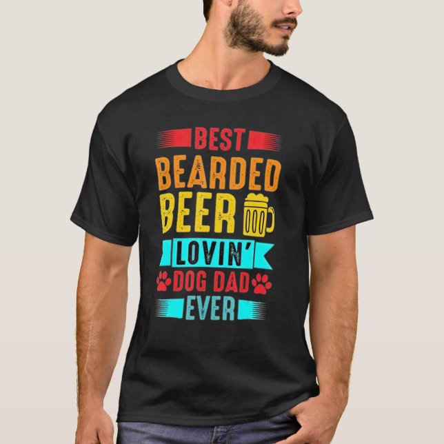 Manar bästföremålet Beer Lovin Hund Pet Owner T Shirt (Framsida)