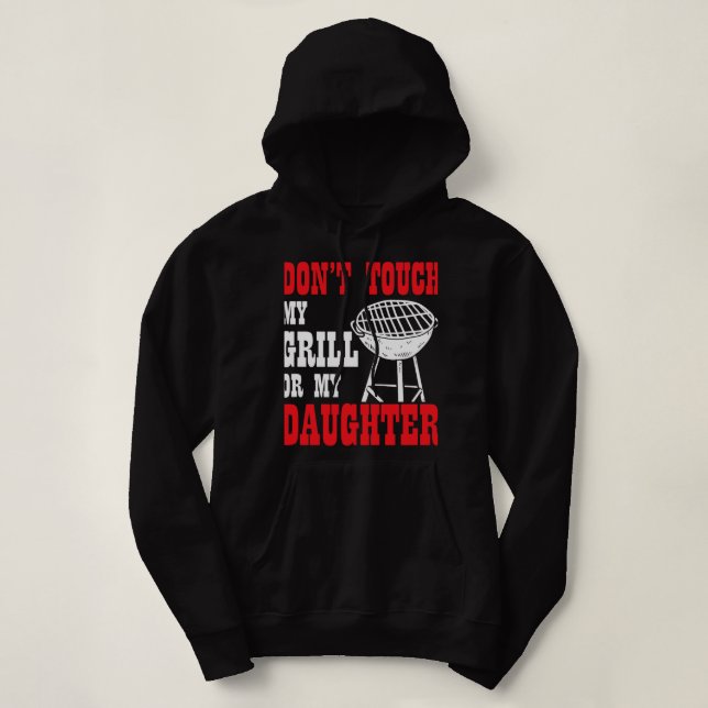 Manar BBQ Shirt Back Pappa är Grilling Funny Fa T (Design framsida)