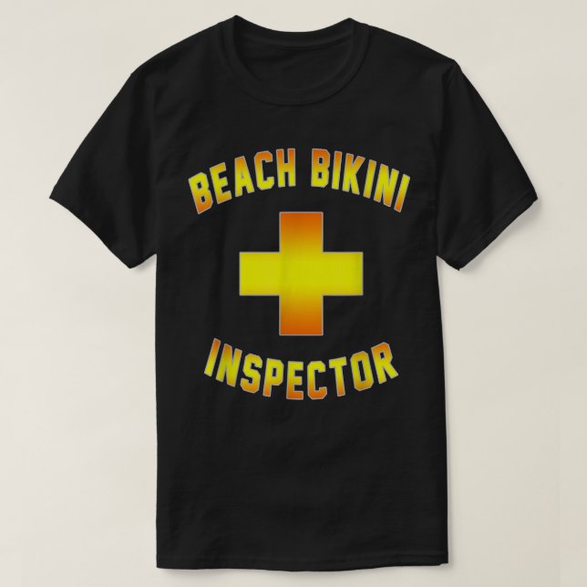 Manar Beach Bikini Inspection Hett Swimming Bassän T Shirt (Design framsida)