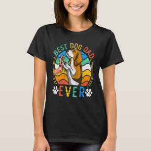 Manar Beagle Best Hund Pappa någonsin Hund T Shirt