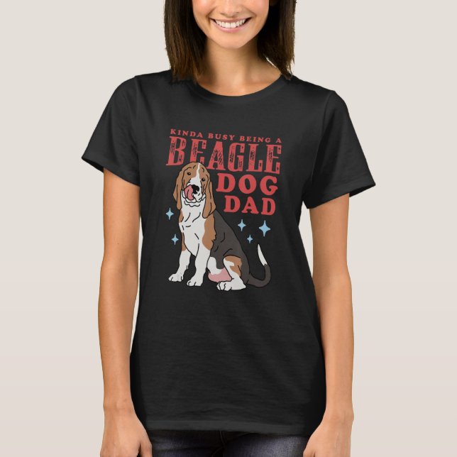 Manar Beagle Hund Pappa Hundägare Beagle Beagle T Shirt (Framsida)